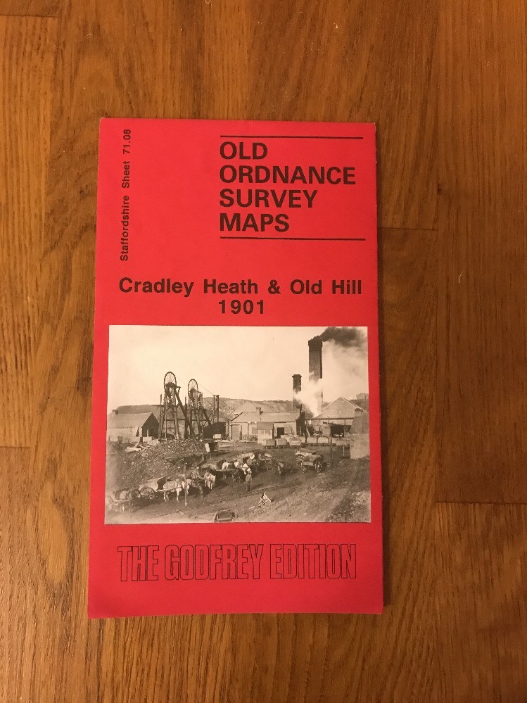 Vintage Reprint Old Ordnance Survey Maps – Cradley Heath & Old Hill 1901