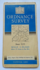 Ordnance Survey Map – SE of Hereford- Sheet 32/53 – 1:25000 – 1950