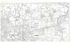 IPSWICH Street plan with index – ONE HUNDRED SQUARE MILES – Barnett’s 1970/80’s