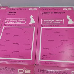 15 Vintage ORDNANCE SURVEY 1:50,000 Maps from 1970’s & 80’s Including 1st Series