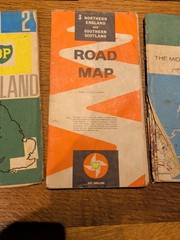 Bundle Vintage Road Maps Atlas BP/Esso/Mobil/National Benzole X 7 Pull Out