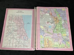 CHICAGOLAND ATLAS 2000 Edition by American Map Corp. Hardcover & Spiral