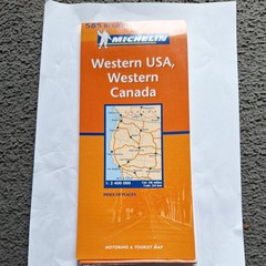 Michelin Map – 585 Western USA, Western Canada 1:2,400,000
