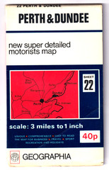 PERTH & DUNDEE – “super detailed motorists map” (vintage)