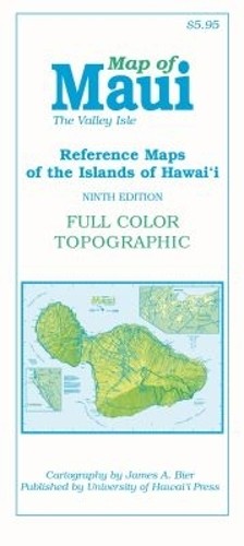 Map of Maui by James A. Bier – 9780824873851