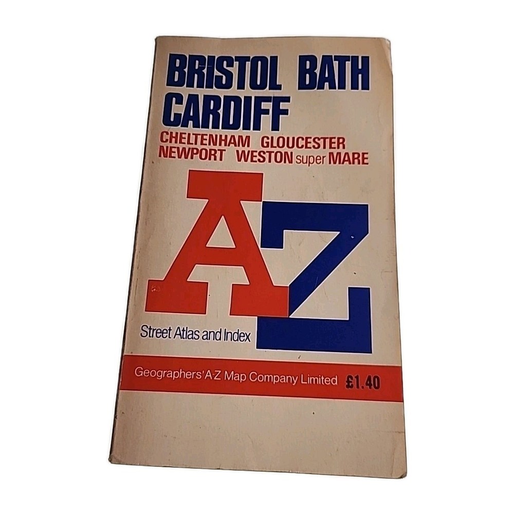 Bristol Bath Cardiff AZ Street Atlas Paperback Book