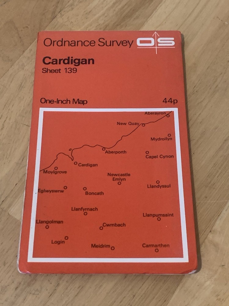 Ordnance Survey One Inch Map Sheet 139 Cardigan OS