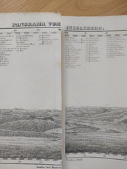 ANTIQ MAPS Panorama vom Inselsberg 1839 (Maps + description brochure)