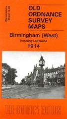 Birmingham (West) 1914: Warwickshire Sheet 13.08 by Alan Godfrey SHEET MAP