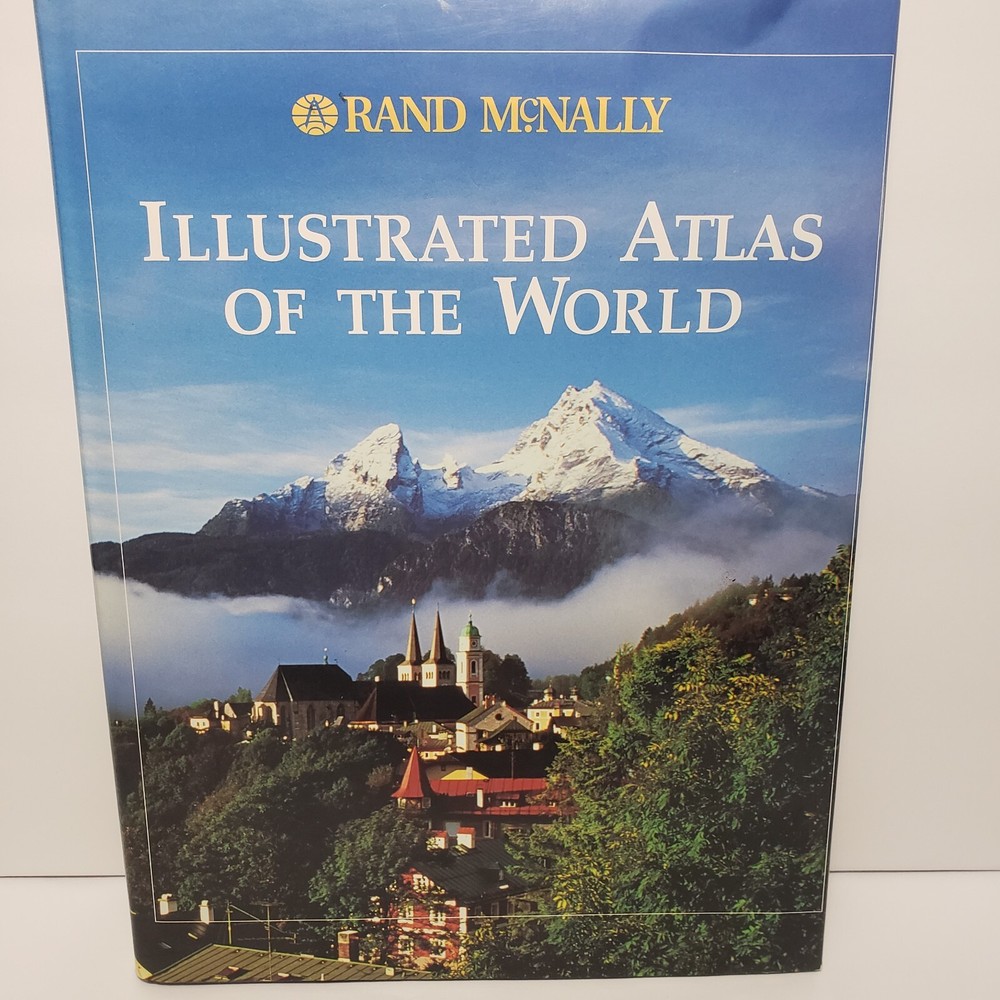 Illustrated Atlas of the World by Rand McNally Hardcover Coffee Table Book, 1993