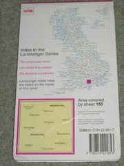OS Ordnance Survey Landranger Map Sheet 185 Winchester & Basingstoke area – 1995