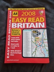 AA 2008 Easy Read Britain Road Atlas Map Of Britian Book