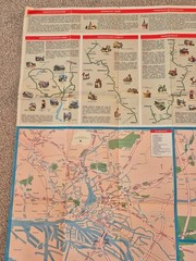 Vintage German Folded Road Map Esso 1962