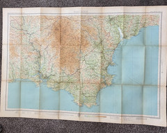 Bartholomew’s Revised Half-Inch to 1 Mile Contoured Map 2 Devon Dartmoor Vintage