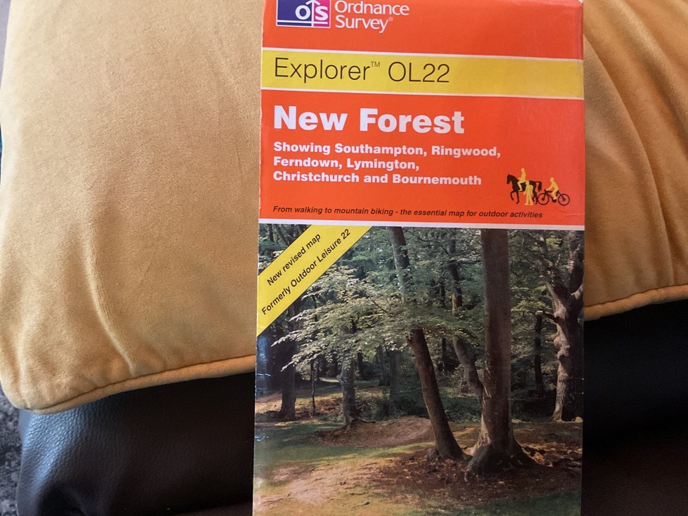 Pre-owned OS Explorer Map Sheet OL22 New Forest Ringwood Lymington Boldre c2004