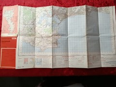 Vintage 1970s Ordnance Survey Bournemouth Sheet 179 One-Inch Map Britain OS Map