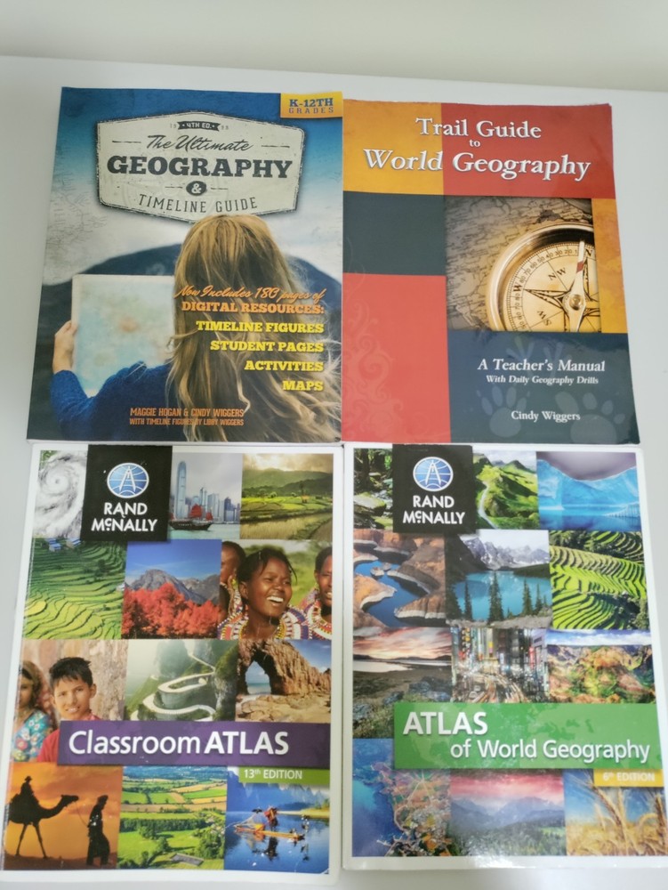 Ultimate Geography & Timeline, Trail Guide World Geography, 2 Rand McNally Atlas