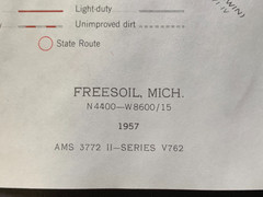 10 MI Geological Survey maps TRAVERSE CITY, EMPIRE, FRANKFORT, MANISTEE, MESICK