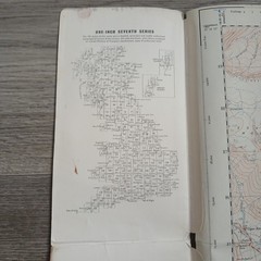 2x Vintage Ordnance Survey 2.5 Inch Maps Sheet SK 17 Tideswell SK 18 Castleton