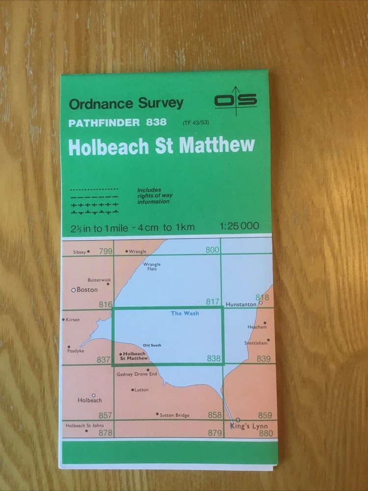 1987 Ordnance Survey Pathfinder Map 838 TF 43/53 Holbeach St Matthew