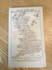 1960 Ordnance Survey One Inch Seventh Series Cloth Map 179 Bournemouth