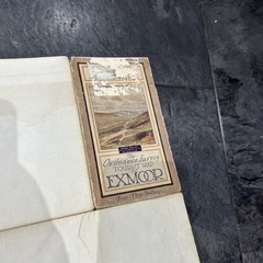 1921 Ordnance Survey One Inch Cloth Tourist Map Of Exmoor Exmoor Forest