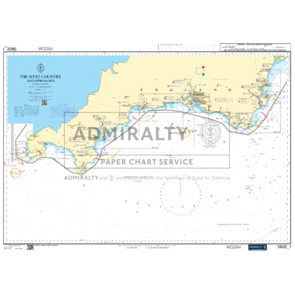Admiralty Small Craft Chart 5602_1: The West Country and Approaches