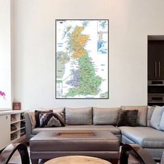 Map of the UK Administrative Wall Poster Prints Post Office Home Decor A1 A2 A3