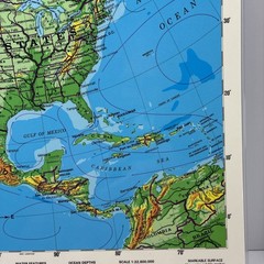 17″ x 22″ Rand McNally Markable Map of North America Two-Sided Pre-owned