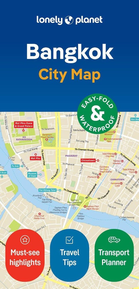 Lonely Planet Bangkok City Map: Durable, Waterproof, Easy-Fold Planning Map with