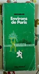 Vintage Michelin Guide Environs de Paris In French