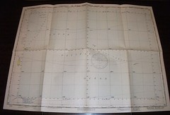 WORLD AERONAUTICAL CHART. MANGAIA ISLAND. COOK ISLANDS. 1952 ORIGINAL MAP 1244