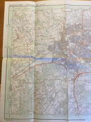 1994 Ordnance Survey Pathfinder Map 1247 TQ 23/33 Crawley (incl Balcombe )