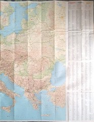 Michelin Map 970: Europe • Scale – 1:3,000 000, 1cm: 30km (1993).