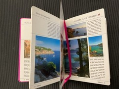 In Mallorca Pink Hard Back Pocket Travel Guide Book With Notes Pages New