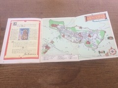 First Edition ASSISI Italian Illustrated Colour Tourist Guide Book Fold Out MAP