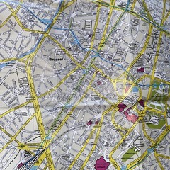 Map And Guide Of Brussels & surroundings, Girault Gilbert VINTAGE