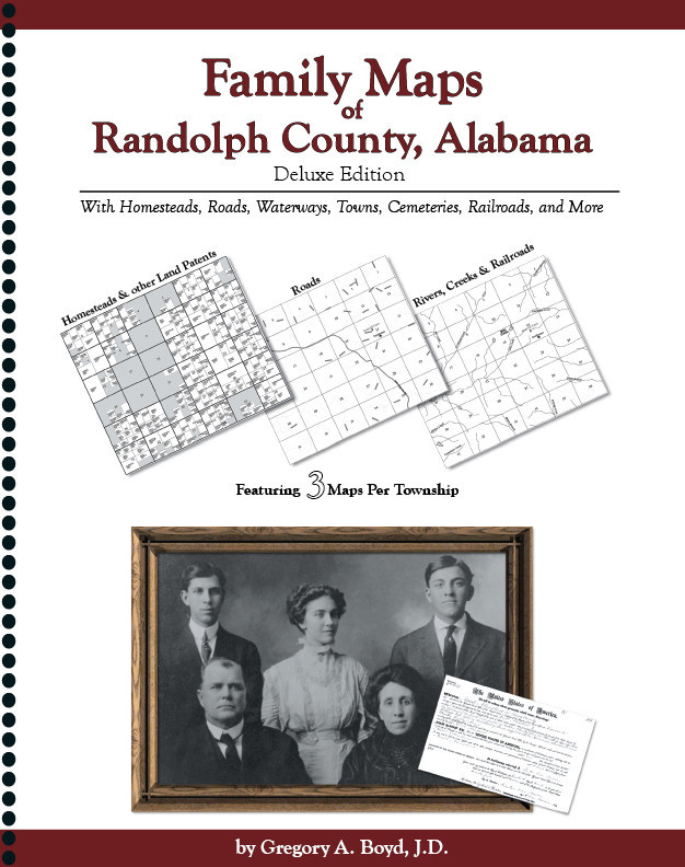 Family Maps Randolph County Alabama Genealogy AL Plat