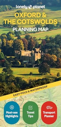 Lonely Planet Oxford & the Cotswolds Planning Map