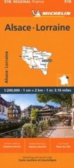 Michelin Regional France Alsace, Lorraine Map by Michelin (Sheet map, folded)