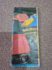Rare Vintage Road Map Of Czechoslovakia 1981 With Campsites. Auto Kempinky CSSR