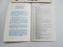 RAC ROYAL AUTOMOBILE CLUB MOTOR TOURS CORNWALL MAP GUIDE CASTLES HOUSES GARDENS