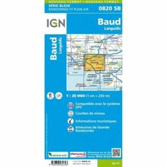 France 1:25K map 0820SB – Baud – Languidic map