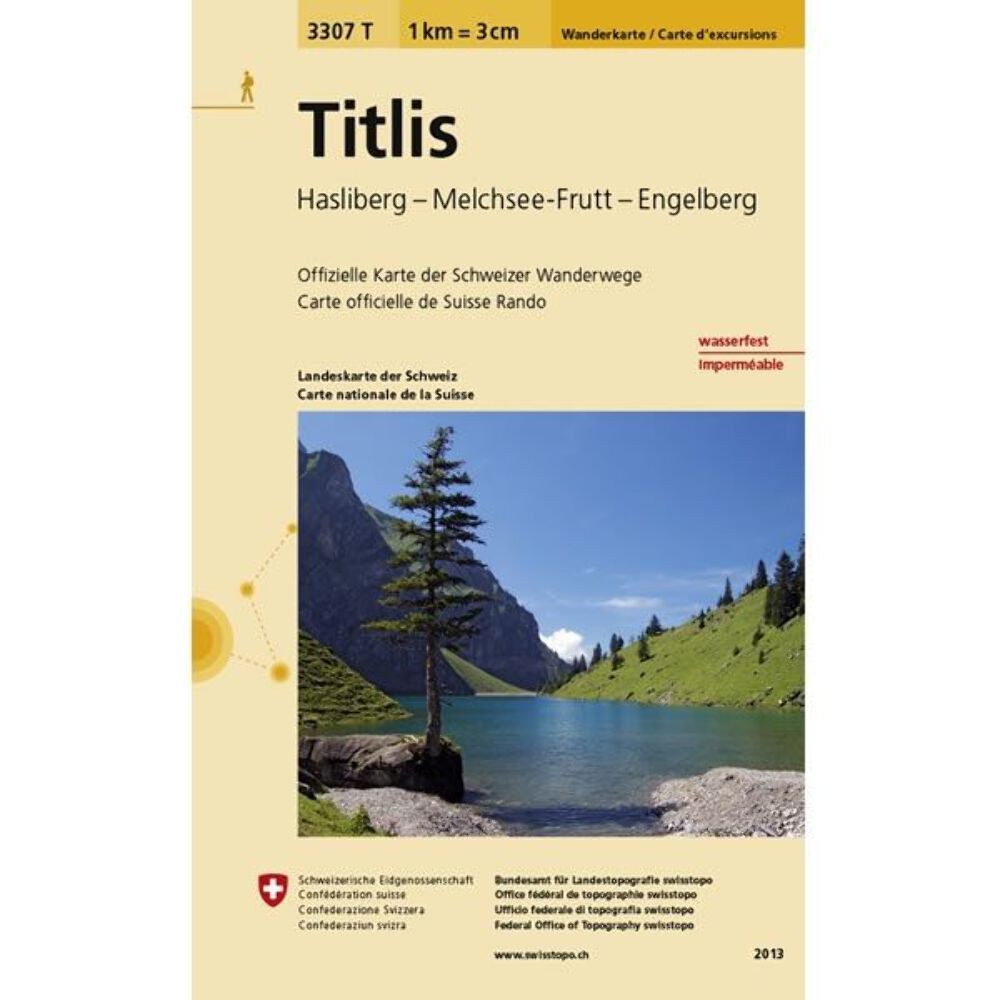 Titlis (Switzerland) Walking Map 3307T – Hasliberg, Melchsee-Frutt and Engelberg