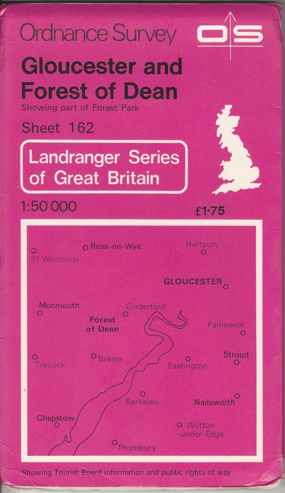 Ordnance Survey Landranger Map Sheet 162 – Gloucester & Forest of Dean
