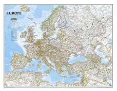 EUROPE CLASSIC [TUBED] (NATIONAL GEOGRAPHIC REFERENCE MAP) **BRAND NEW**