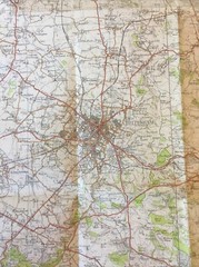 1946 Ordnance Survey One Inch Popular Edition Map 144 Cheltenham And Evesham
