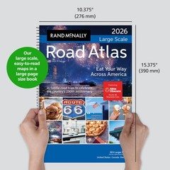 Rand McNally Road Atlas 2026 Large Scale – US, Canada, Mexico – Maps