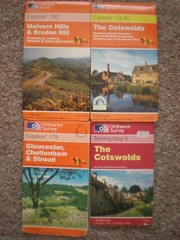OL 45 179 190 THE COTSWOLDS MALVERN HILLS GLOS EXPLORER ORDNANCE SURVEY MAPS OS