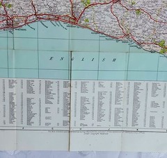 Vintage 1960’s Geographica Road Map Sussex & A-Z Croyden, Purley, Sutton 2001